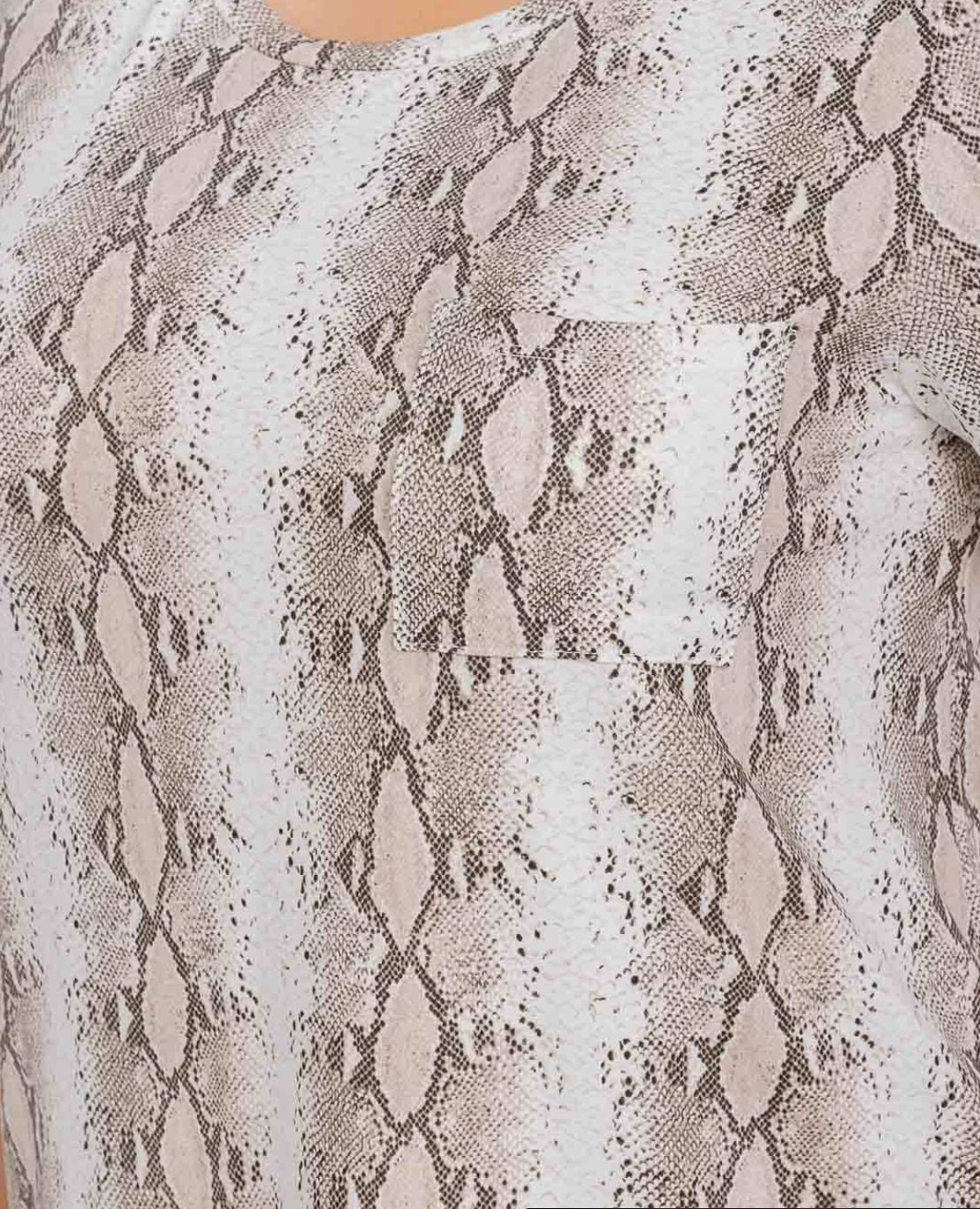 PLUS SIZE SHORT SLEEVE FRONT POCKET ANIMAL PRINT TUNIC MINI DRESS