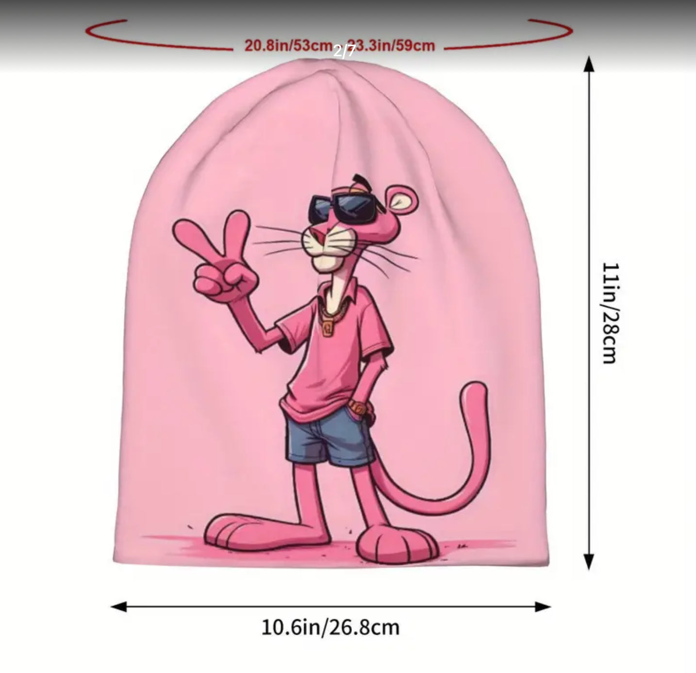 Pink Panther Beanie Cap