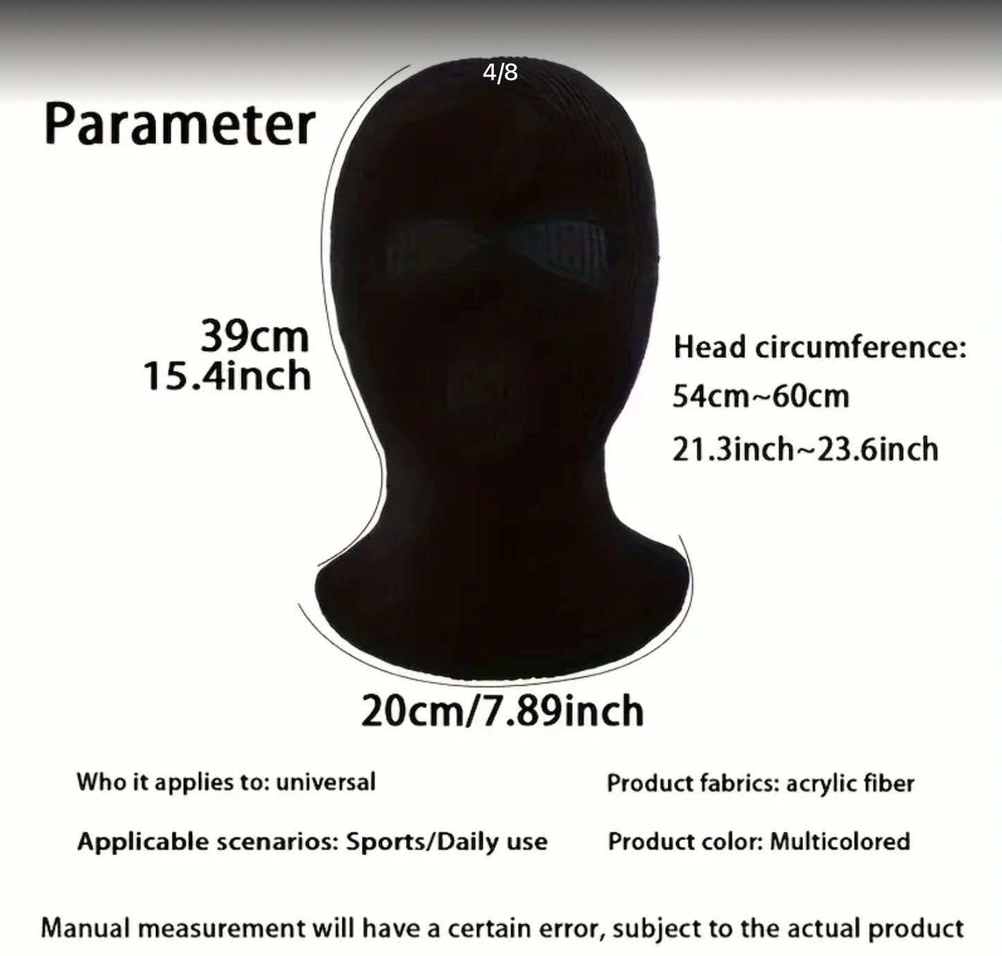 Black Sexy Classic Three-Hole Mask