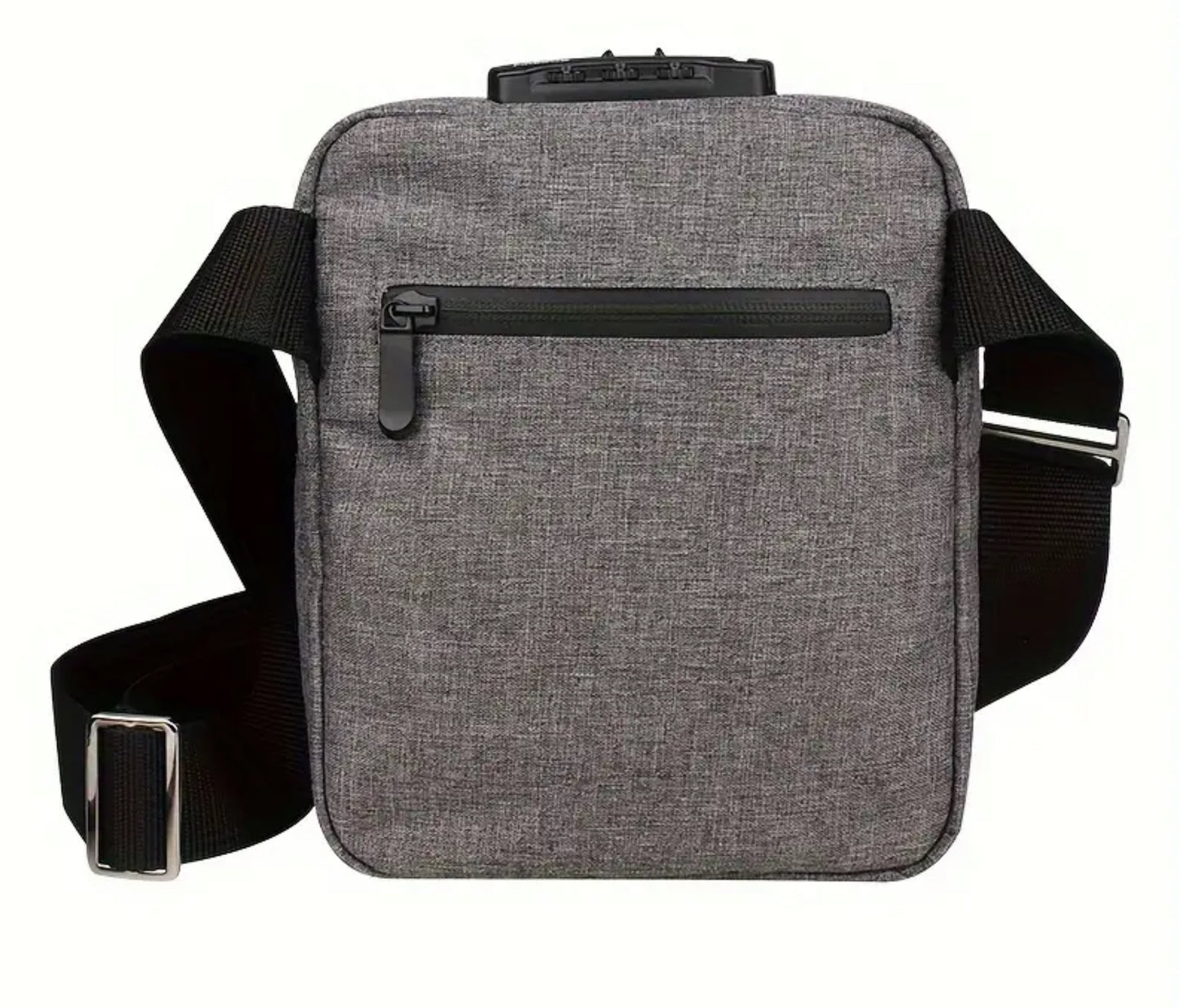 SMELL PROOF CROSSBODY GREY BAG