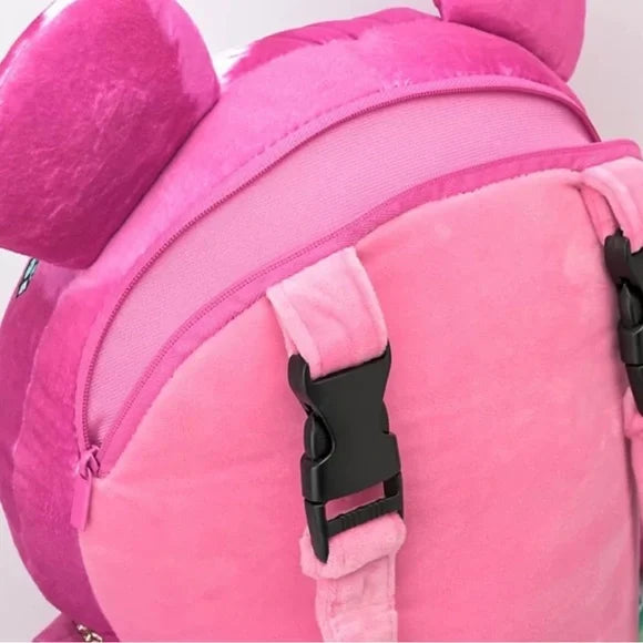 PINK PUNK MONEYBEAR TEDDYBEAR BOOKBAG