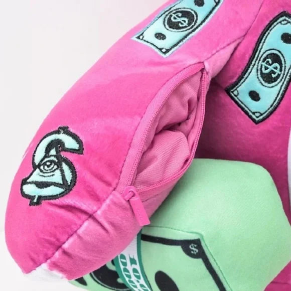 PINK PUNK MONEYBEAR TEDDYBEAR BOOKBAG