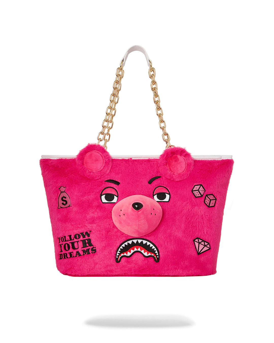 PLUSH MONEYBEAR TOTE (PINK)