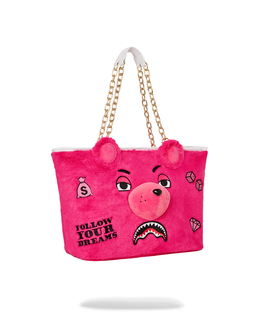 PLUSH MONEYBEAR TOTE (PINK)