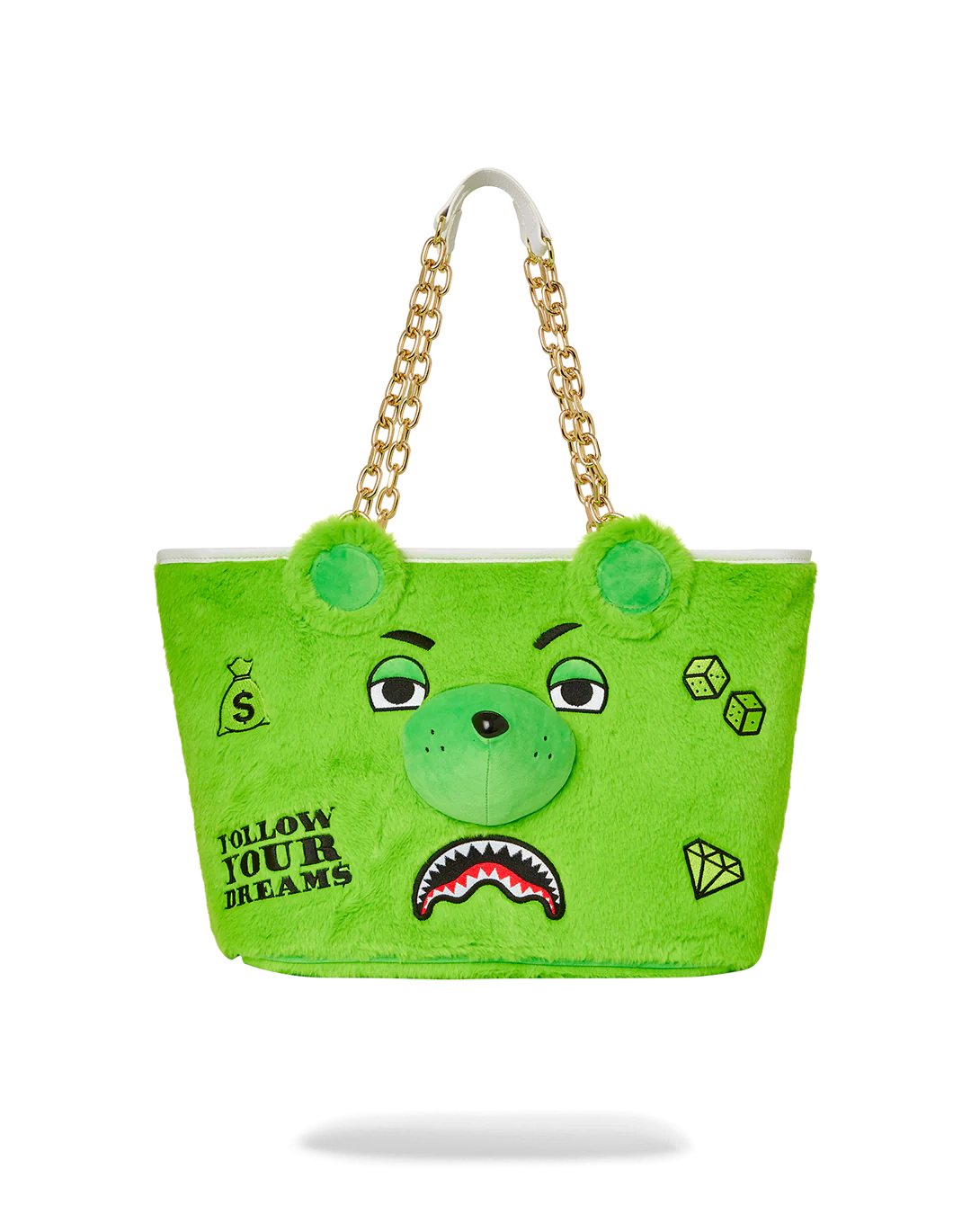 PLUSH MONEYBEAR TOTE (GREEN)