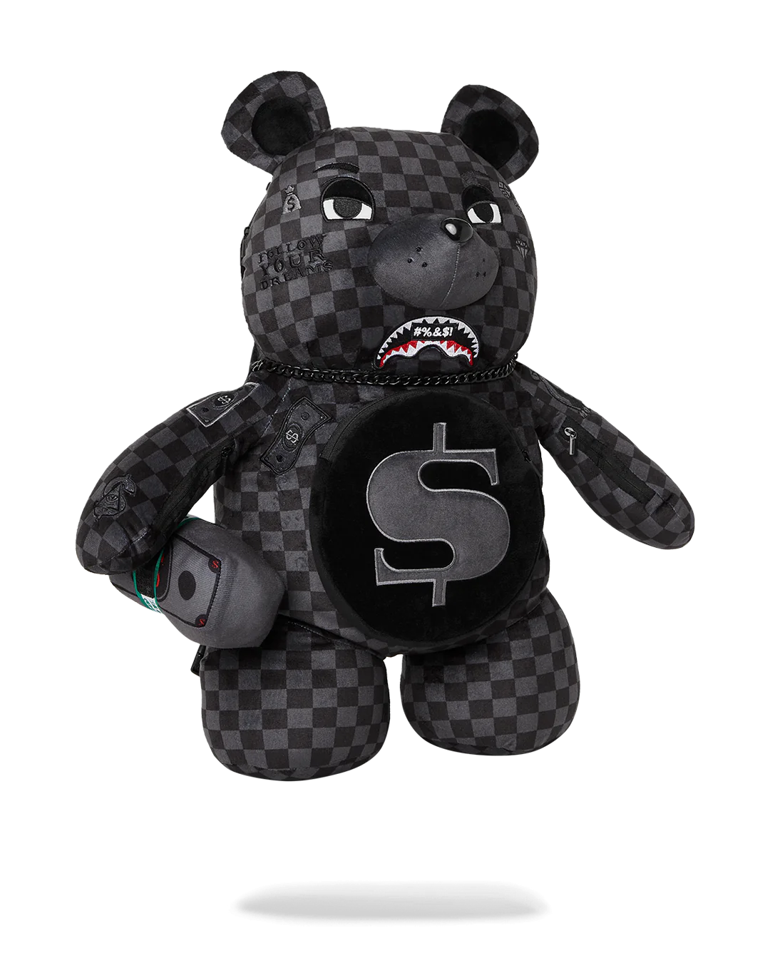 WHAT THE BEEP' SHARK MONEYBEAR TEDDYBEAR BACKPACK