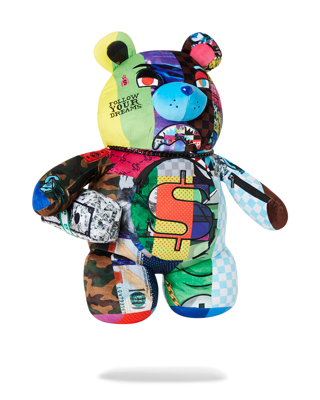 SHARK MASTERPIECES MONEYBEAR TEDDYBEAR BACKPACK