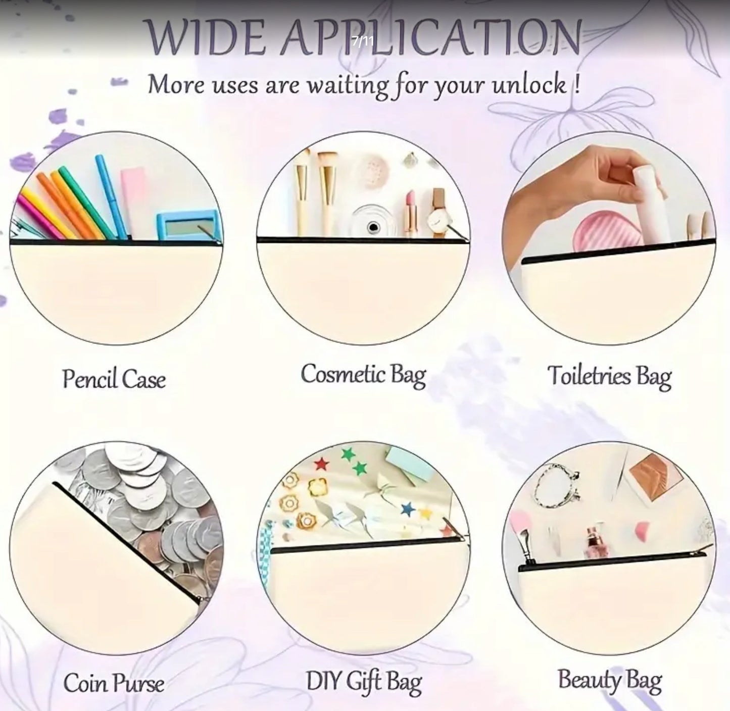 I  Like Dogs & Weeds Makeup Bag